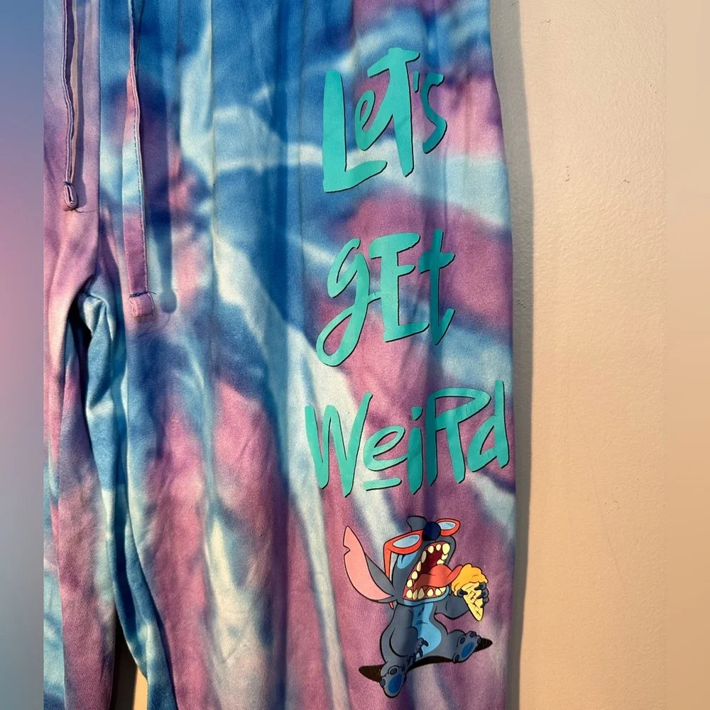 Disney Lilo And Stitch "Let's Get Weird" Lounge Pants Size S - Picture 2 of 11